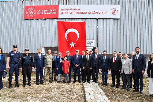 Saray Şehir Stadyumuna Şehidimizin İsmi Verildi