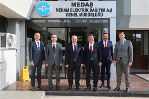 Valimiz İbrahim Akın, Meram Elektrik Dağıtım A.Ş. (MEDAŞ) Genel Müdürlüğünü Ziyaret Etti
