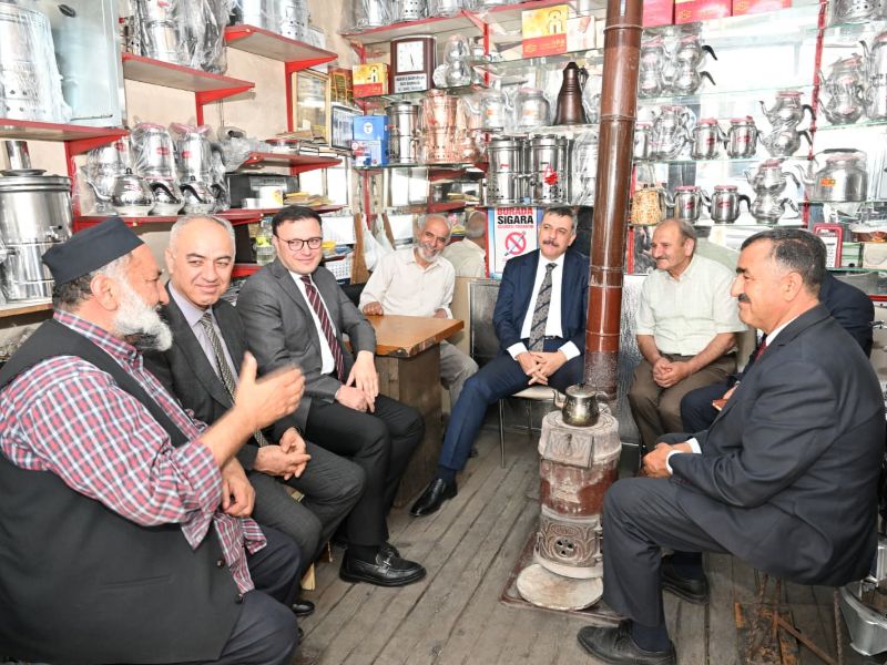 Vali Çiftçi’den Tarihî Kavaflar Çarşısı’na Ziyaret