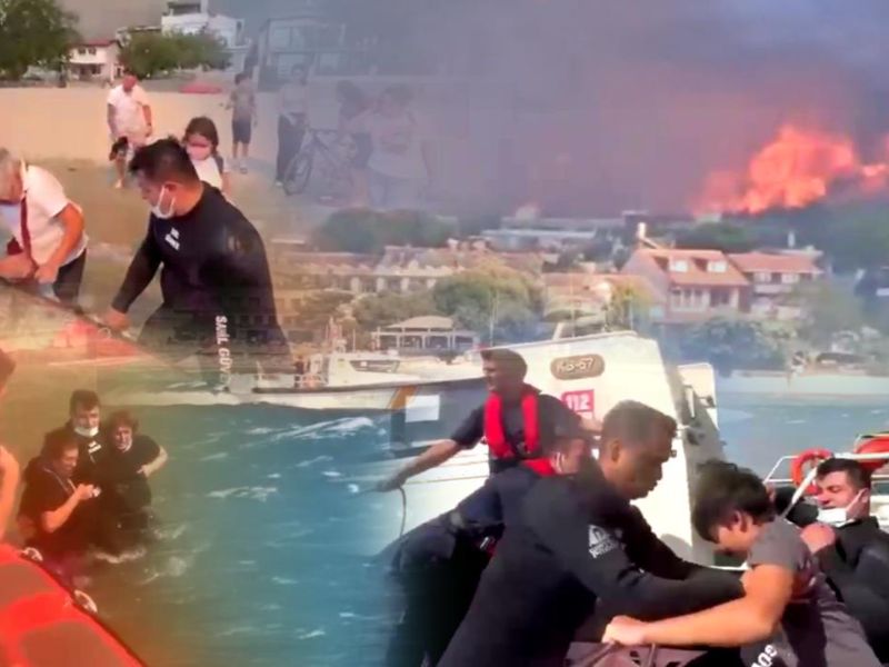Bakanımız Sn. Ali Yerlikaya; "Çanakkale’de Meydana Gelen Yangında Mahsur Kalan 348 Vatandaşımız Sahil Güvenlik Komutanlığımız Tarafından Kurtarıldı"