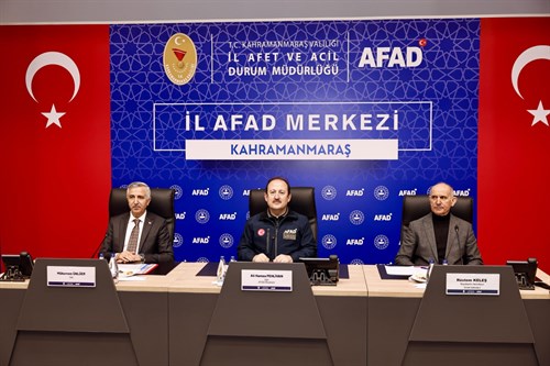 Kahramanmaraş Afet Koordinasyon ve Değerlendirme Toplantısı