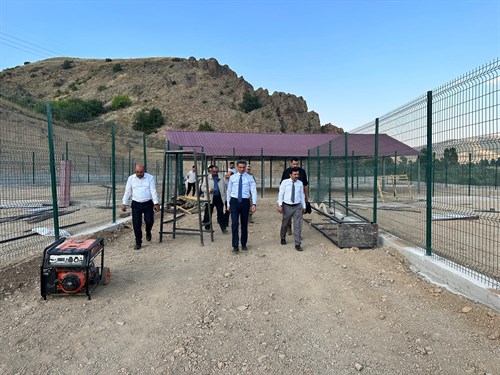 Valimiz Aydın Baruş Geçici Hayvan Barınağı Projesini Yerinde İnceledi