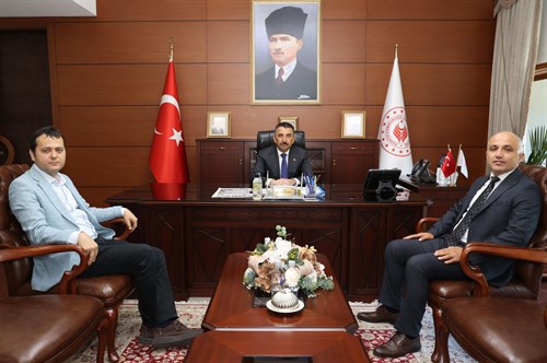 Vali Osman Hacıbektaşoğlu, Zonguldak Türk Telekom İl Müdürü İlhan Onaran’ı Kabul Etti