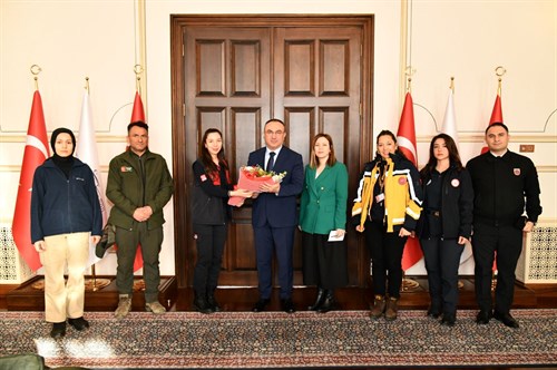 112 Acil Çağrı Merkezi Müdürü Vali Soytürk’ü Ziyaret Etti