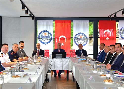 İl Güvenlik ve Asayiş Koordinasyon Kurulu ToplantısI Vali Yıldırım Başkanlığında Yapıldı