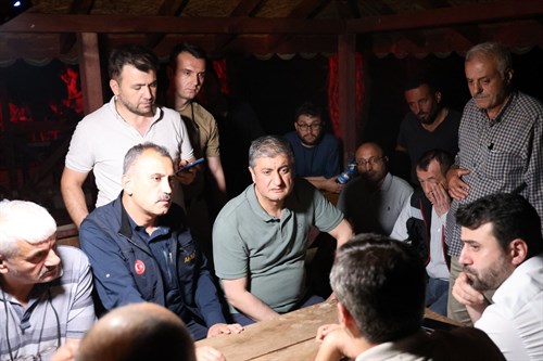 Valimiz Sayın Mustafa Yavuz, Davutlar Köyü’nde İncelemelerde Bulundu.