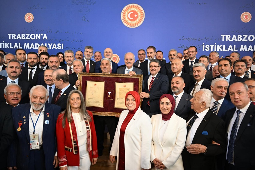 Trabzon’a 101 Yıl Sonra İstiklal Madalyası Takdim Edildi