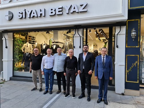 Vali Turan, Siyah Beyaz Giyim Mağazasını ziyaret etti…