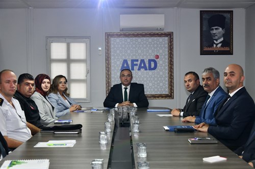 İlimizde Marmaraereğlisi Açıklarında Yaşanan Depremin Ardından Toplantı Düzenlendi
