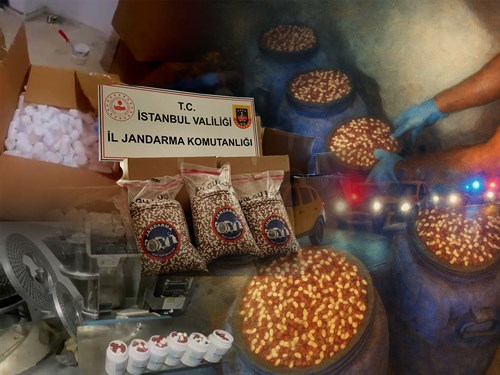 İçişleri Bakanımız Sayın Ali Yerlikaya; “İstanbul’da 2. Operasyon” 7 Milyon 896 Bin Adet Uyuşturucu Hap İle 63 Kg Ham Madde Ele Geçirdik