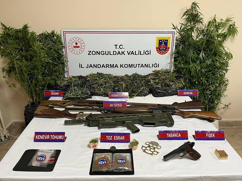 Zonguldak İl Jandarma Komutanlığı Narkotik Operasyonu Gerçekleştirdi