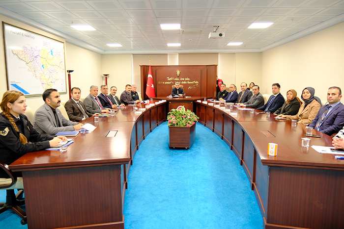 Çocuk Koruma İl Koordinasyon Kurulu Toplantısı, Valimiz Mehmet Ali Özkan Başkanlığında Gerçekleştirildi