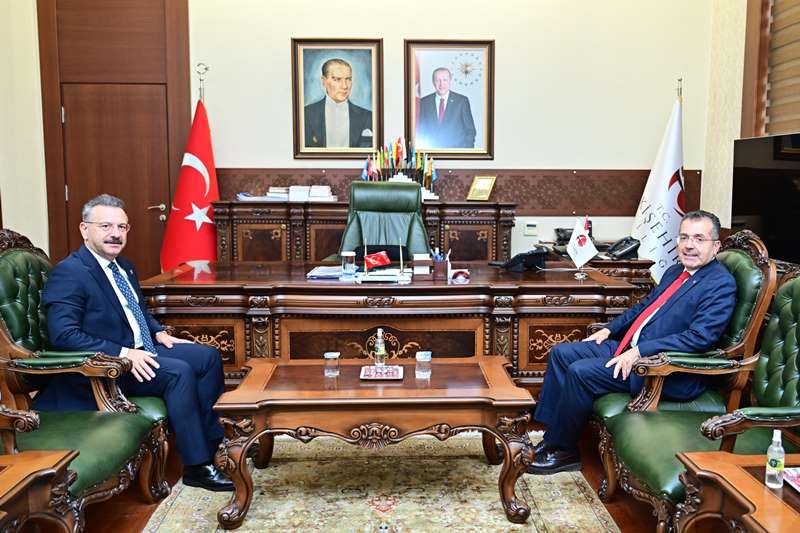 Meteoroloji Genel Müdürü Volkan Mutlu Coşkun Valimiz Sayın Hüseyin Aksoy'u ziyaret etti.