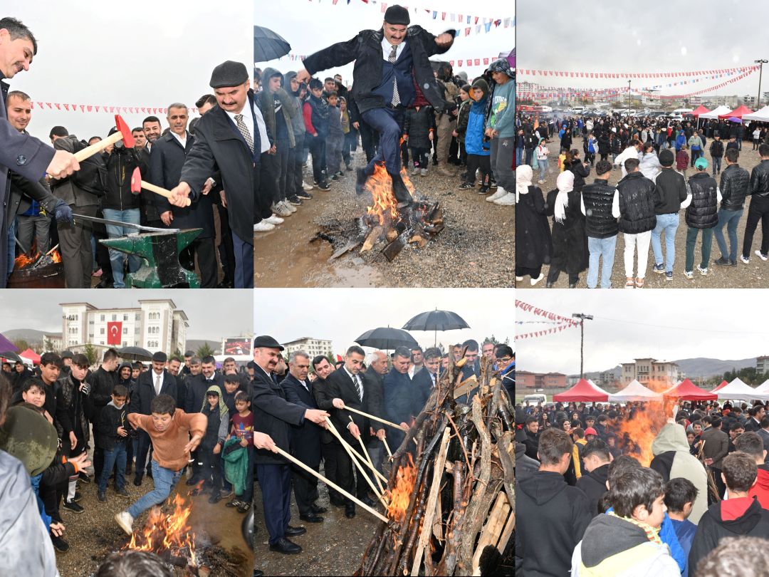 Valimiz, Nevruz Ateşini Kozluk İlçesinde Yaktı