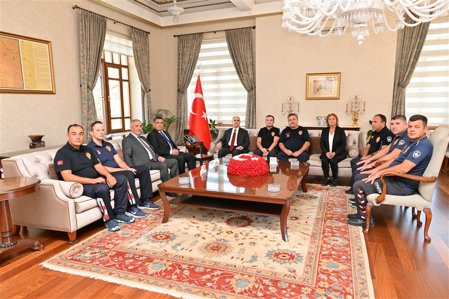 İtfaiye Teşkilatından Vali Özkan'a Ziyaret