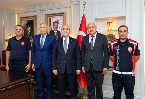 İtfaiye Haftası Etkinlikleri Kapsamında Vali Köşger’e Ziyaret