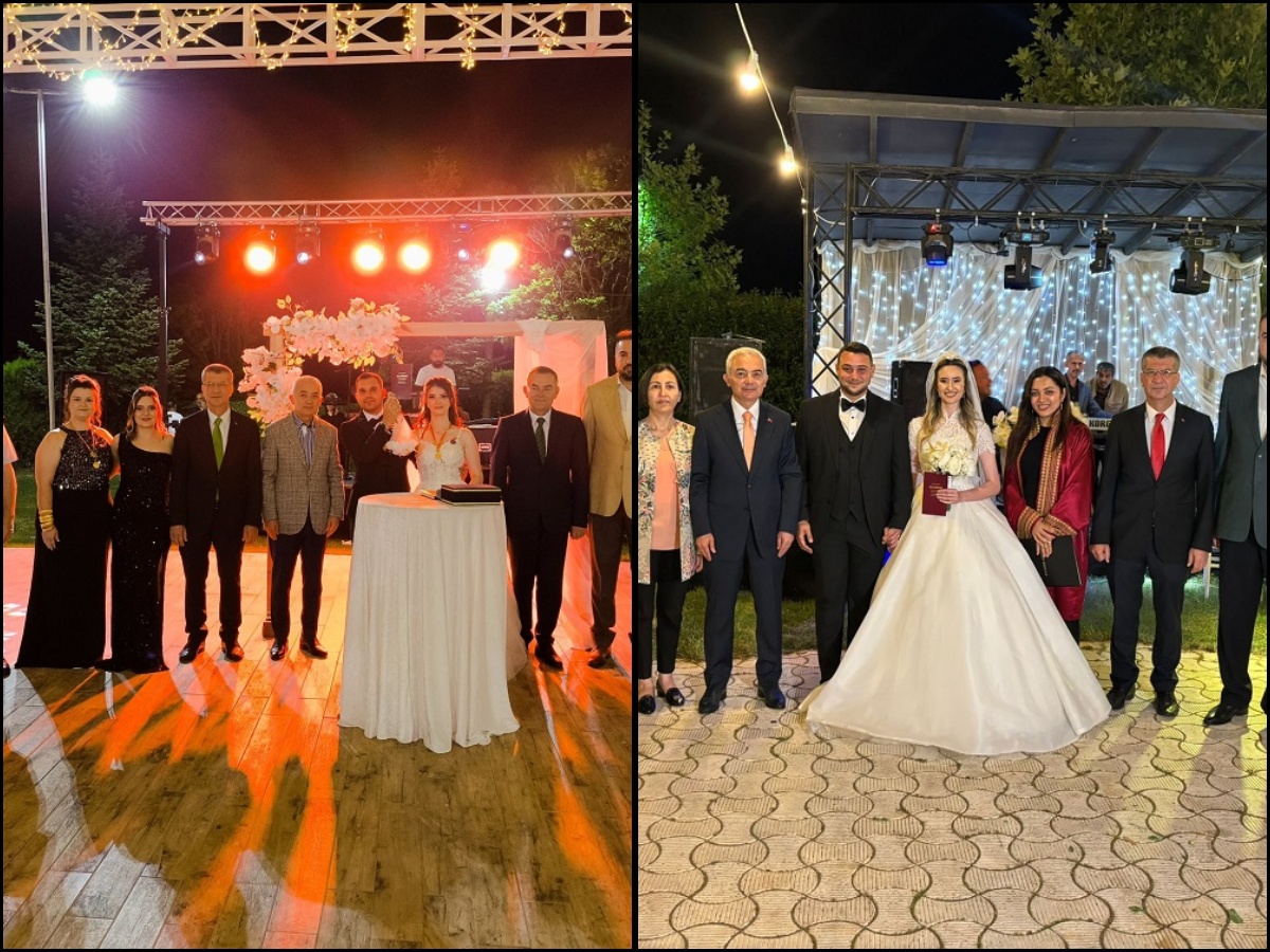 Vali Turan, Evlenecek Gençlerin Desteklenmesi Projesi desteğini de alarak evlenen çiftlerimizin düğün törenlerine katıldı…