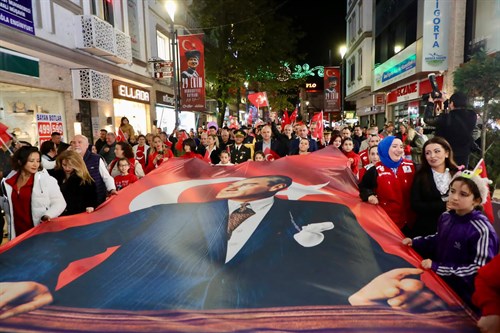 102. Yıl Cumhuriyet Yürüyüşü Yapıldı