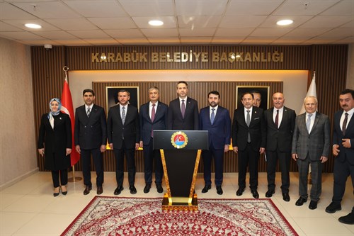 Enerji ve Tabii Kaynaklar Bakanımız Sayın Alparslan Bayraktar, Karabük Belediyesini Ziyaret Etti.