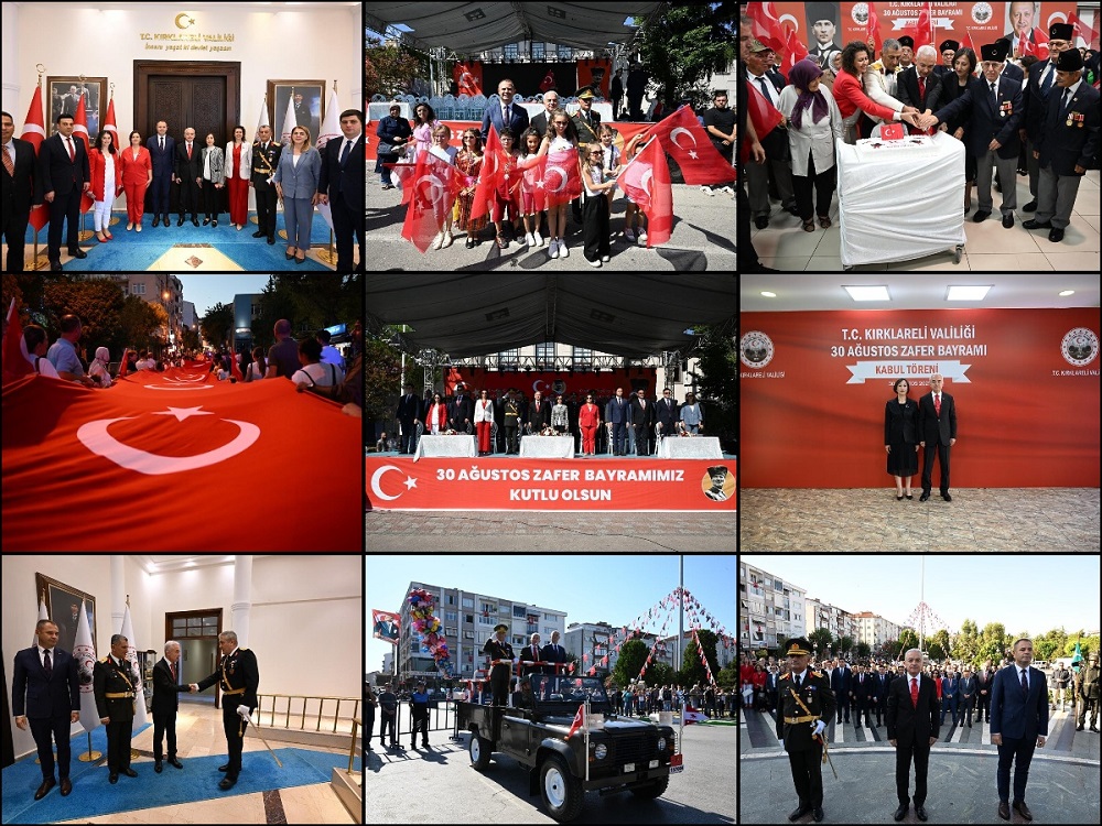 30 Ağustos Zafer Bayramı’nın 103. Yılı Kırklareli’nde büyük bir coşku ile kutlandı…