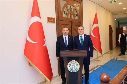 Azerbaycan Cumhuriyeti Ankara Büyükelçisi Sayın Dr. Rashad Mammadov Valimiz Sayın Dr. İdris Akbıyık’ı Ziyaret Etti
