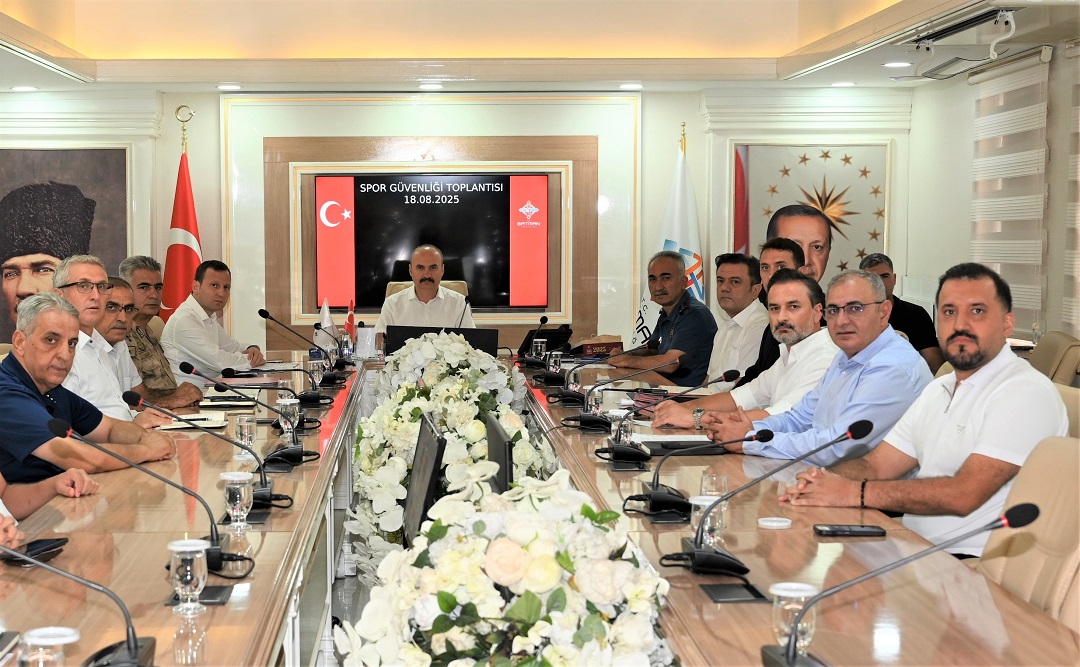 İl Spor Güvenlik Kurulu Toplantısı, Valimiz Başkanlığında Gerçekleştirildi