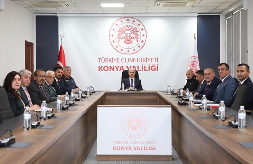 Huzur Şehri Konya’da 2025-2026 Eğitim Öğretim Yılı 1.Dönem Üniversite Güvenlik ve İş Birliği Koordinasyon Toplantısı Yapıldı