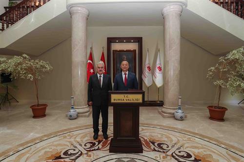 Kırgız Cumhuriyeti Ankara Büyükelçisi Kazakbaev'den Vali Ayyıldız'a Ziyaret