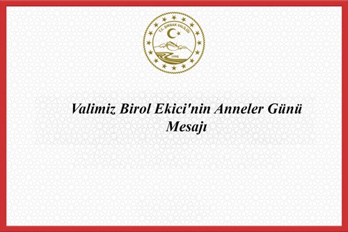 Valimiz Birol Ekici'nin Anneler Günü Mesajı