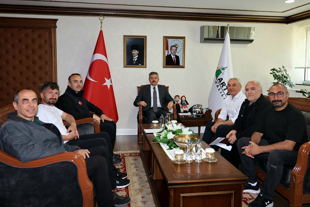 Valimiz Dr. Turan Ergün, TÜBİTAK ve AFAD Heyetini Makamında Kabul Etti