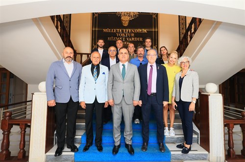 Türkiye Milli Olimpiyat Komitesi Fair Play Komisyonu Başkanı Haldun Domaç ve Komisyon Üyeleri Valimiz Sayın Dr. İdris Akbıyık’ı Ziyaret Etti