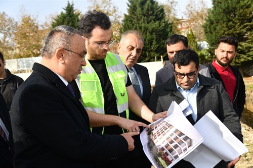 Vali Soytürk Yapım Süreci Devam Eden Süleymanpaşa Mesleki ve Teknik Anadolu Lisesinde İncelemelerde Bulundu