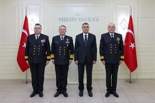 VALİMİZ SAYIN ATİLLA TOROS, ZİYARETİNE GELEN DENİZ HAVA KOMUTANI TÜMAMİRAL MEHMET SAVAŞ ESER İLE GÖRÜŞTÜ