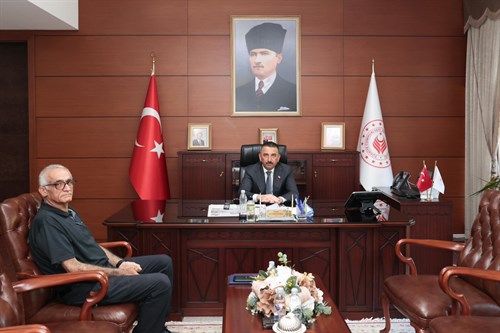 Vali Osman Hacıbektaşoğlu, AFAD Müdürü Ahmet Güngör’ü Kabul Etti
