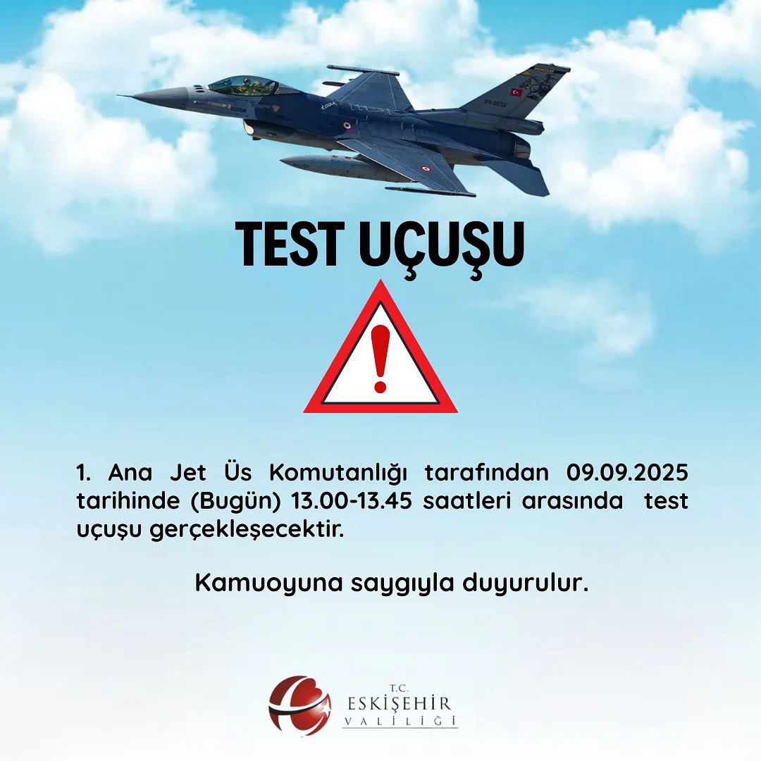 Test uçuşu (09.09.2025)