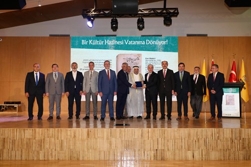 Yıllar Sonra Vatanına Dönen Eser Konya’da Törenle Teslim Edildi