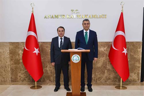 VALİMİZ SAYIN ATİLLA TOROS, ANAMUR KAYMAKAMLIĞINI ZİYARET ETTİ