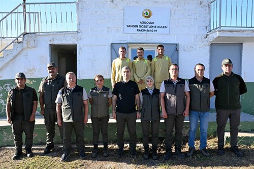 Vali Dr. Naci Aktaş, Banaz İlçesindeki Yangın Gözetleme Kulelerinde İncelemelerde Bulundu