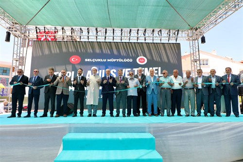 Selçuklu’da Gençlik Merkezi, Aile Merkezi ve Kur’an Kursu Açılışı ile Toplu Temel Atma Töreni Gerçekleştirildi