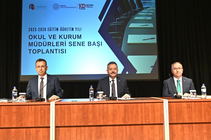 2025 2026 Eğitim-Öğretim Yılı Resmi Okul ve Kurum Müdürleri Sene Başı Toplantısı Valimiz Sayın Hüseyin Aksoy'un Başkanlığında gerçekleştirildi