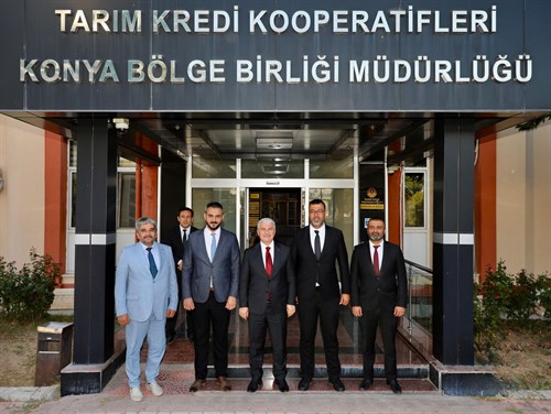 Valimiz İbrahim Akın, Tarım Kredi Kooperatifleri Konya Bölge Birliğini Ziyaret Etti