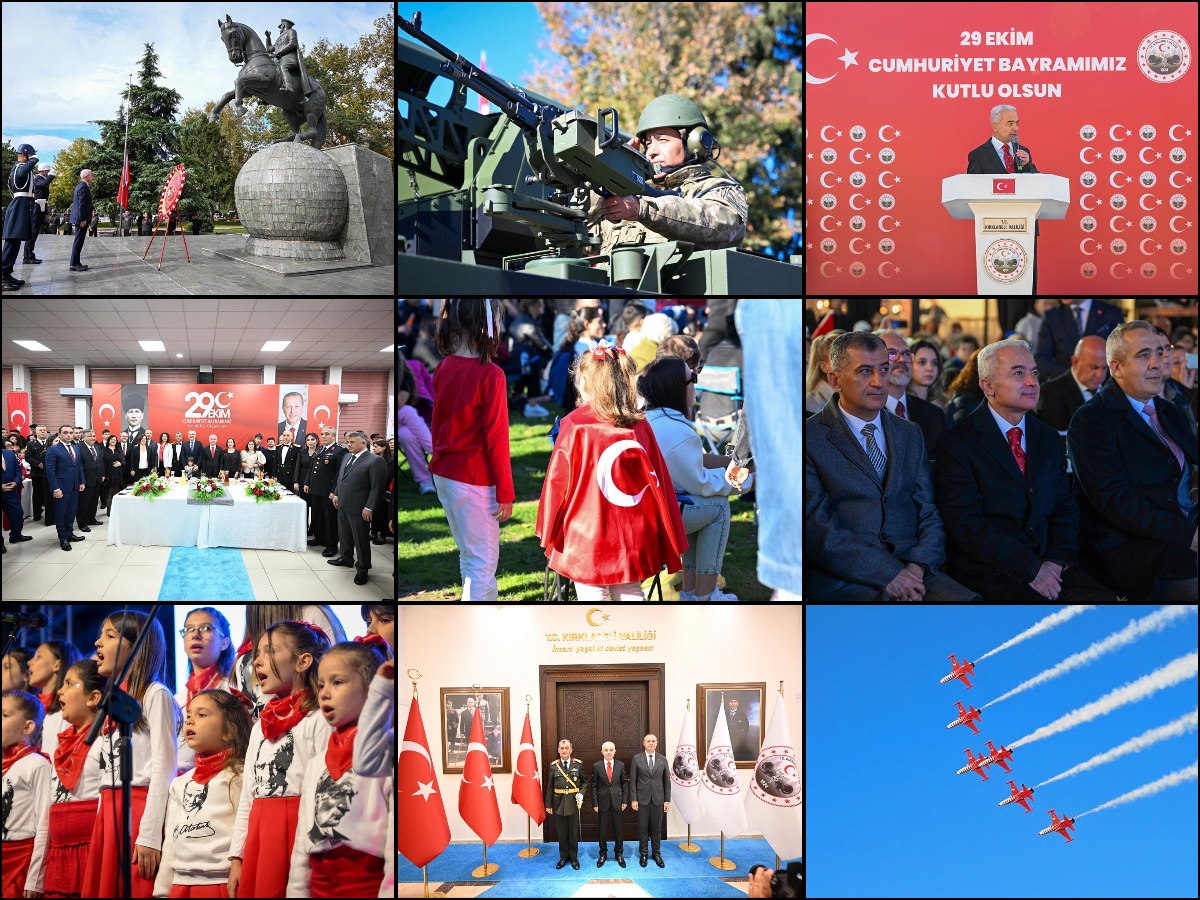 29 Ekim Cumhuriyet Bayramı'nın 102. yıl dönümü Kırklareli’nde büyük bir coşku, gurur ve millî birlik ruhu içerisinde kutlandı…