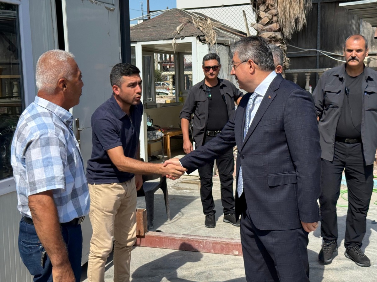 Vali Yılmaz, Yapımı Devam Eden Yedi Ocak İlkokulu İnşaatında İnceleme ve Denetlemelerde Bulundu