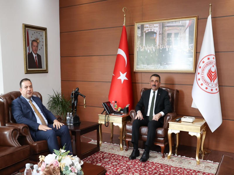 Bartın Cumhuriyet Başsavcısı Ahmet Rüfai Şahin, Vali Osman Hacıbektaşoğlu’nu Ziyaret Etti