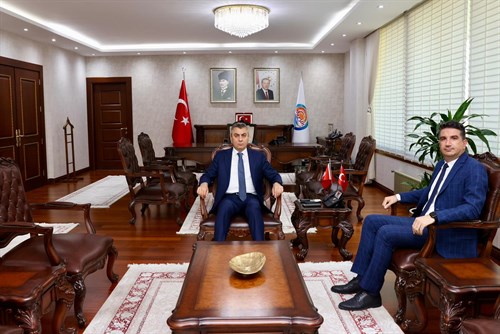VALİMİZ SAYIN ATİLLA TOROS, KADASTRO İL MÜDÜRLÜĞÜNE ATANAN GÖKHAN ELGÜL İLE GÖRÜŞTÜ
