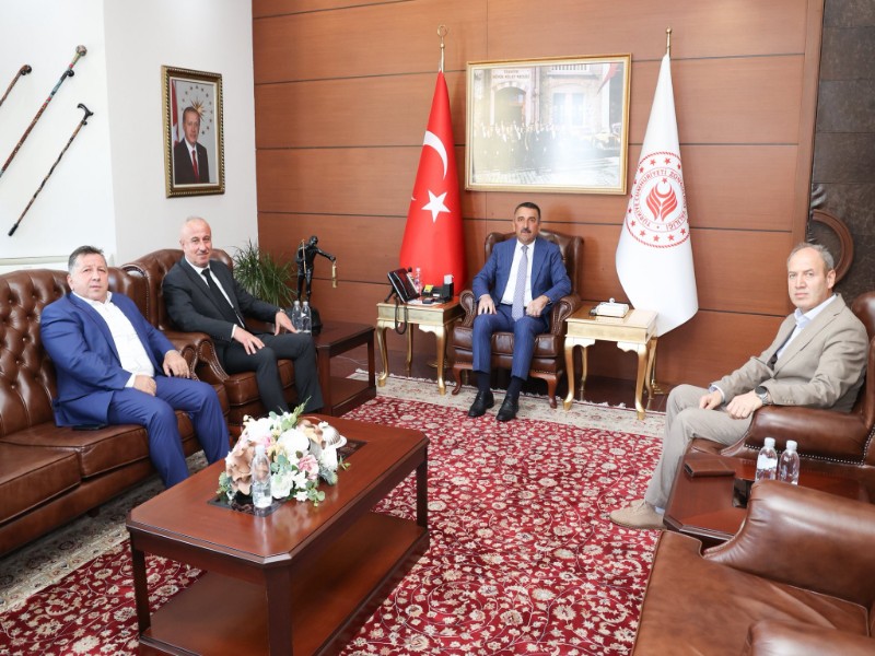 İl Genel Meclis Başkanı Necdet Karaveli ve Beraberindeki Heyet, Vali Osman Hacıbektaşoğlu’nu Ziyaret Etti