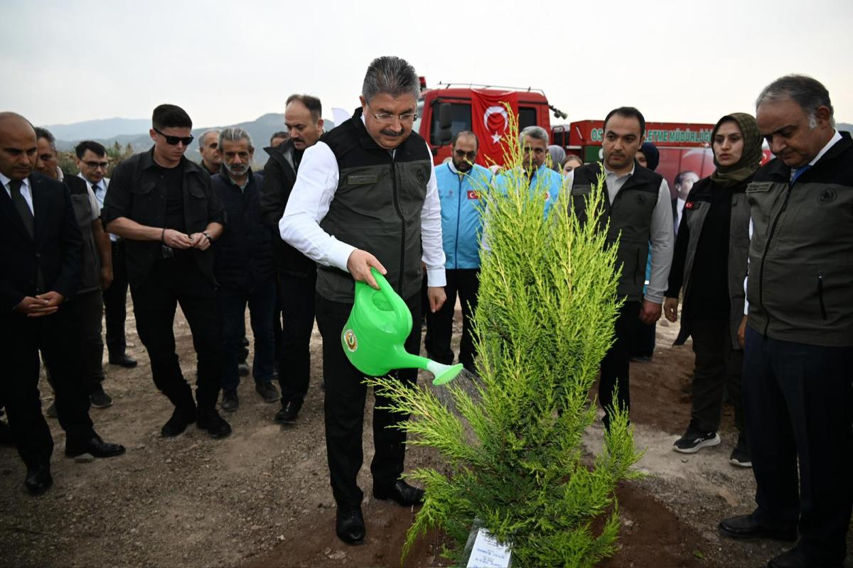 11 Kasım Milli Ağaçlandırma Günü Kapsamında Düziçi İlçemizin Akçakoyunlu Köyünde Fidanlar Toprakla Buluştu