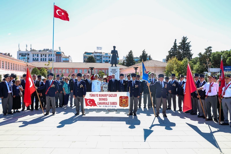 Çanakkale’de 19 Eylül Gaziler Günü Törenlerle Kutlandı
