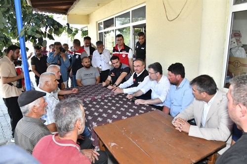 Tarım ve Orman Bakanı Yumaklı Şarköy’de Yangın Bölgesine Geldi