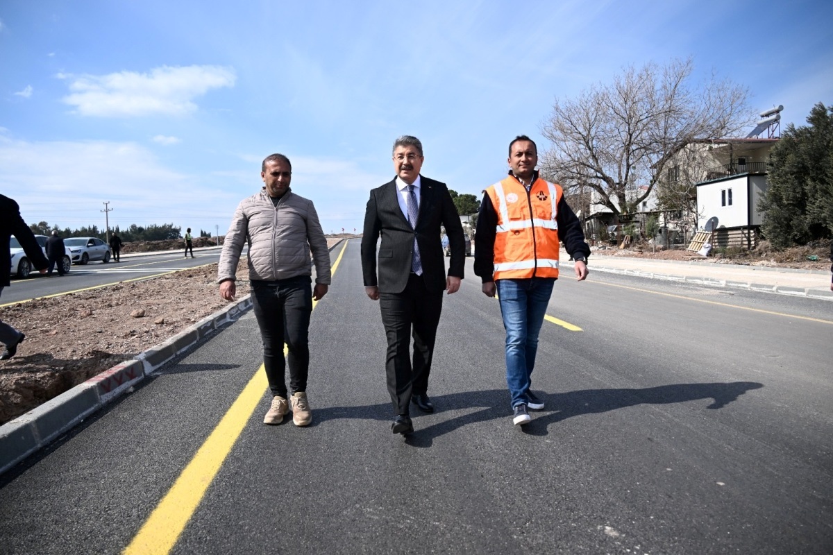 Vali Yılmaz, Yapımı Tamamlanan Batı Kavşağı (Sakızgediği) Otoyol Bağlantı Yolunda İnceleme ve Denetlemelerde Bulundu